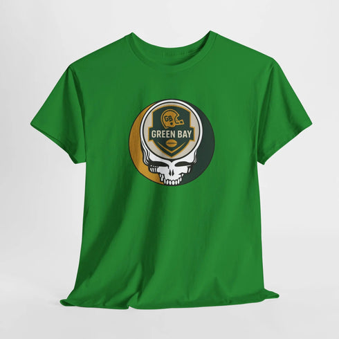 Grateful Dead - Green Bay Packers Stealie Grateful Dead Steal Your Face T-Shirt - NFL - StealieShop